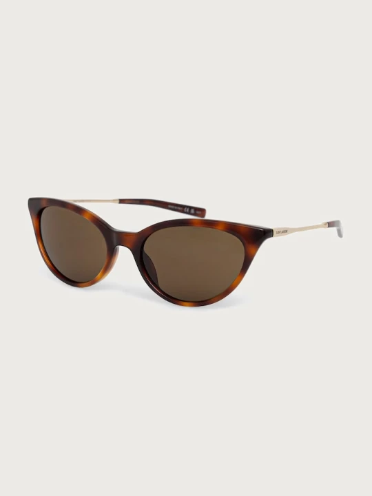 Zdjęcie produktu Saint Laurent okulary przeciwsłoneczne kocie oczy damskie brązowy