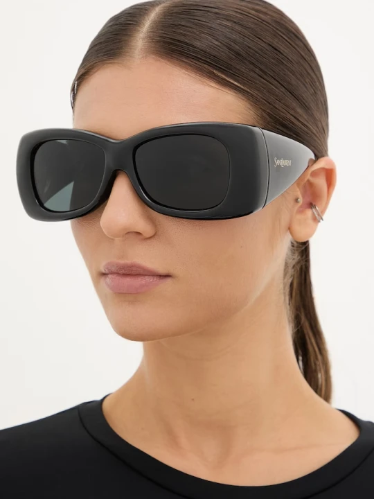 Zdjęcie produktu Saint Laurent okulary przeciwsłoneczne kwadratowe damskie HOWL czarny