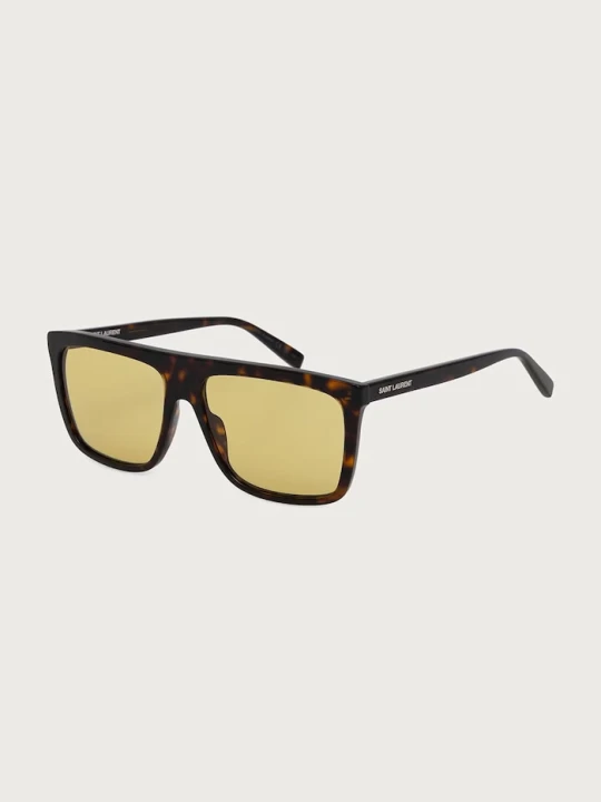 Zdjęcie produktu Saint Laurent okulary przeciwsłoneczne męskie brązowy