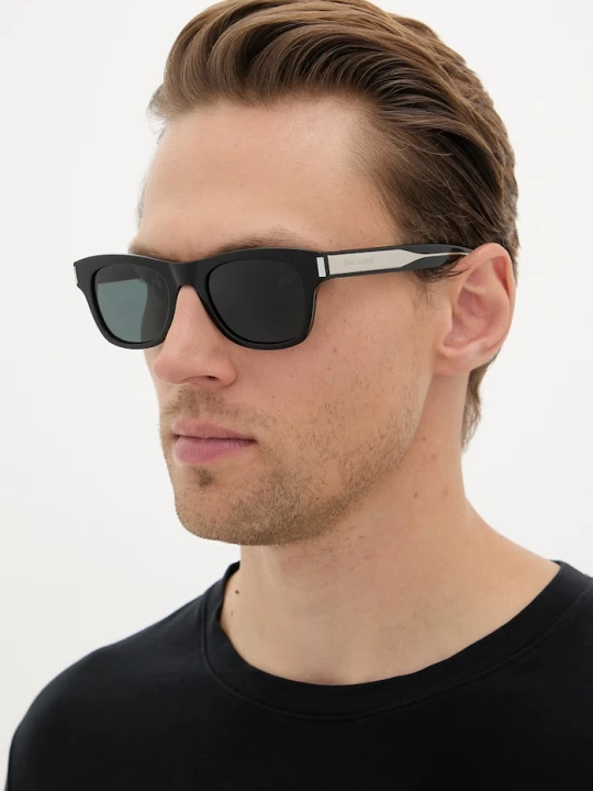 Zdjęcie produktu Saint Laurent okulary przeciwsłoneczne wayfarer męskie czarny