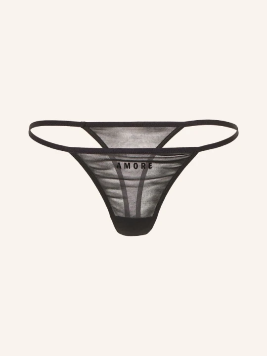 Zdjęcie produktu Saint Sass Stringi Amore schwarz CZARNY