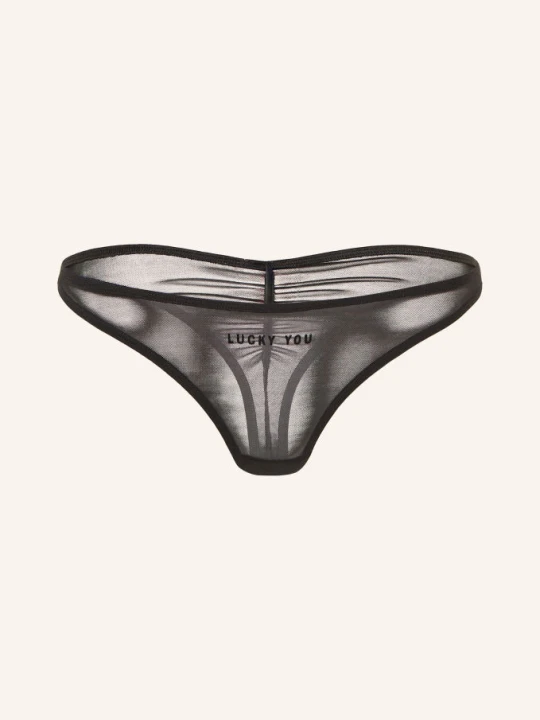Zdjęcie produktu Saint Sass Stringi Lucky You schwarz CZARNY