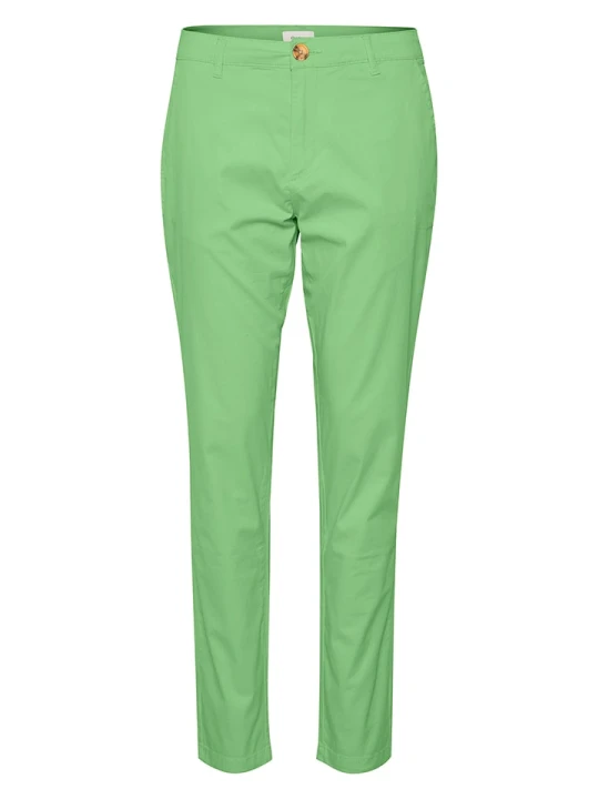 Zdjęcie produktu SAINT TROPEZ Spodnie chino "Phila" w kolorze zielonym rozmiar: XL