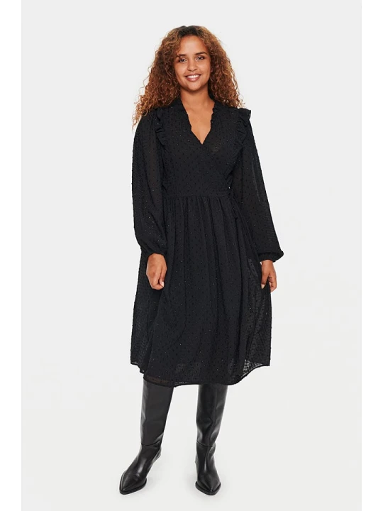 Zdjęcie produktu SAINT TROPEZ Sukienka "Bianka" w kolorze czarnym rozmiar: XL