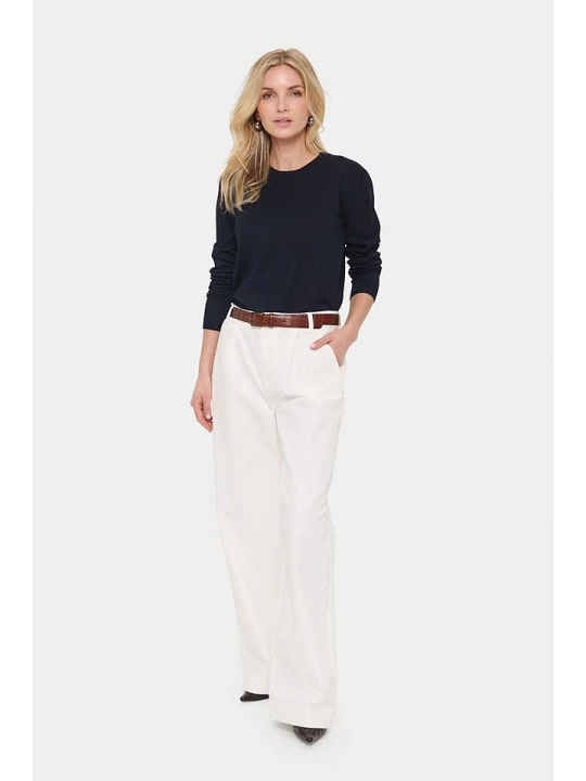 Zdjęcie produktu SAINT TROPEZ Sweter "Mila" w kolorze granatowym rozmiar: XL