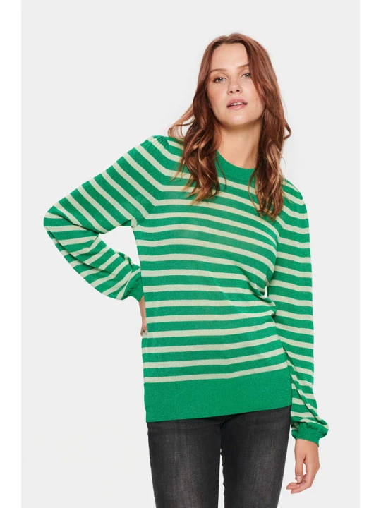 Zdjęcie produktu SAINT TROPEZ Sweter "Saint Tropez" w kolorze zielonym rozmiar: L