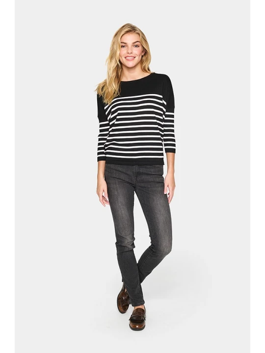 Zdjęcie produktu SAINT TROPEZ Sweter w kolorze czarnym rozmiar: XL