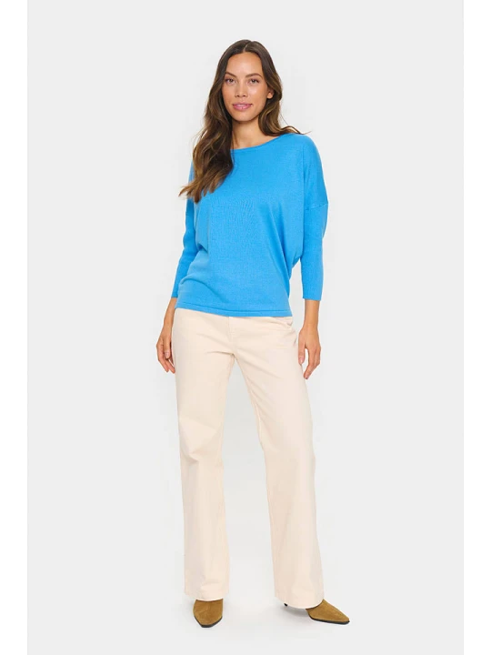 Zdjęcie produktu SAINT TROPEZ Sweter w kolorze niebieskim rozmiar: XL