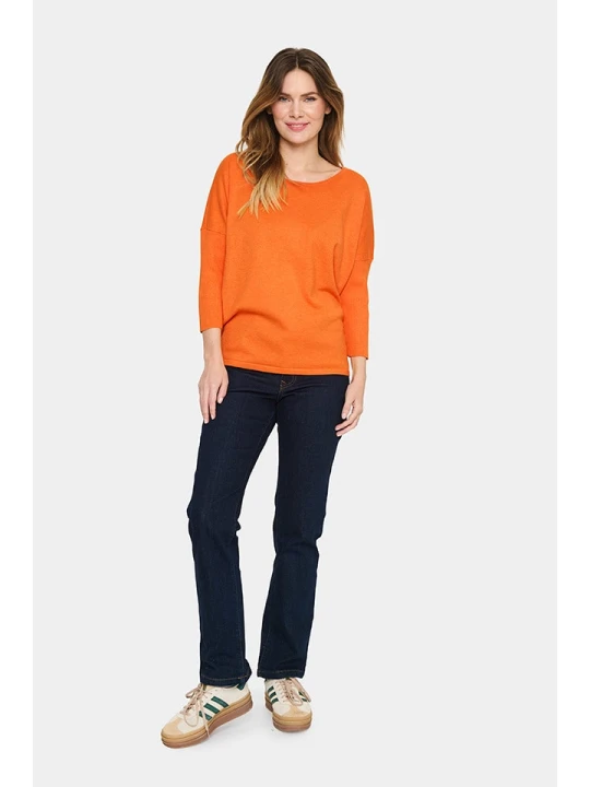 Zdjęcie produktu SAINT TROPEZ Sweter w kolorze pomarańczowym rozmiar: L