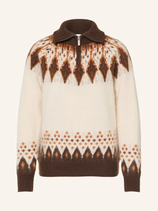 Zdjęcie produktu Sainte Mer Sweter Typu Troyer Z Wełną Merynosową beige