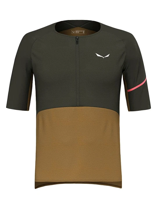 Zdjęcie produktu Salewa Koszulka kolarska "Vento Merino" w kolorze khaki rozmiar: S