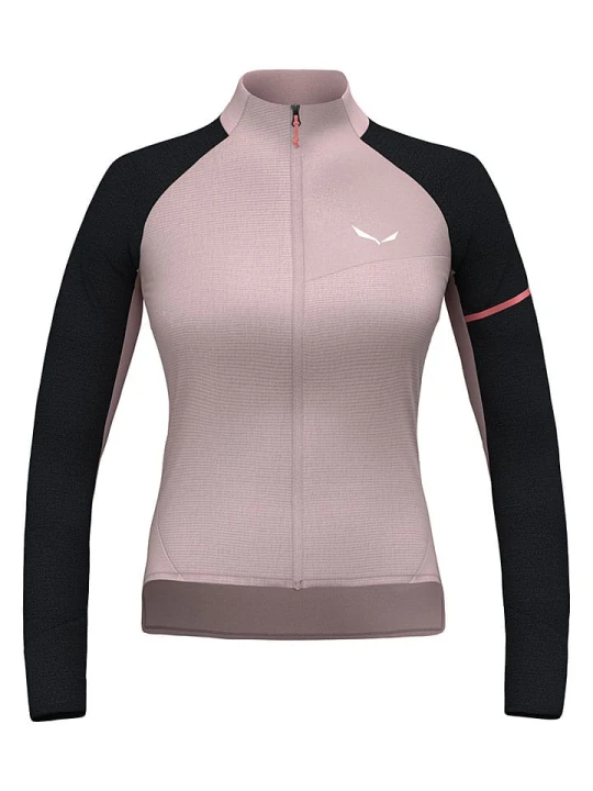 Zdjęcie produktu Salewa Kurtka kolarska "Vento Merino" w kolorze jasnoróżowo-czarnym rozmiar: 34