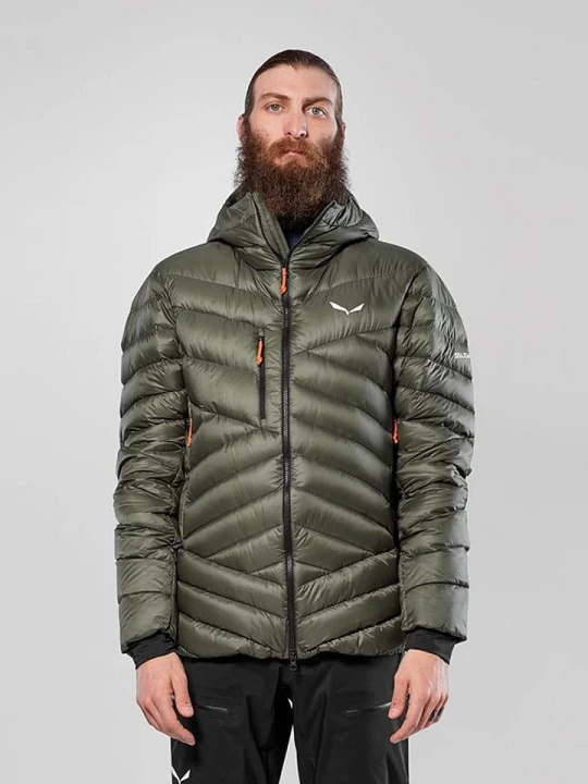 Zdjęcie produktu Salewa Kurtka puchowa "Ortles Med 3" w kolorze khaki rozmiar: M