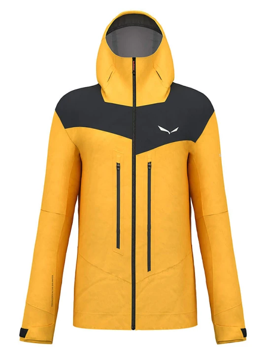Zdjęcie produktu Salewa Kurtka trekkingowa "Ortles 3L Powertex" w kolorze żółtym rozmiar: S