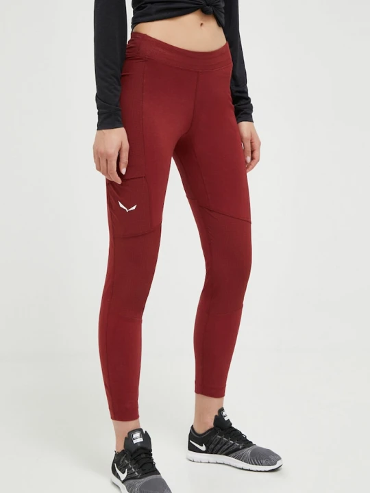 Zdjęcie produktu Salewa legginsy sportowe Lavaredo Hemp bordowy