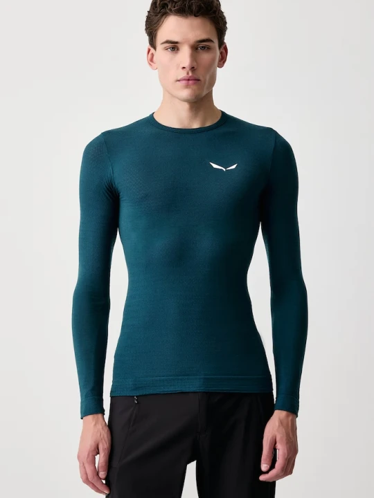 Zdjęcie produktu Salewa longsleeve termoaktywny męski z wełną Zebru Medium granatowy