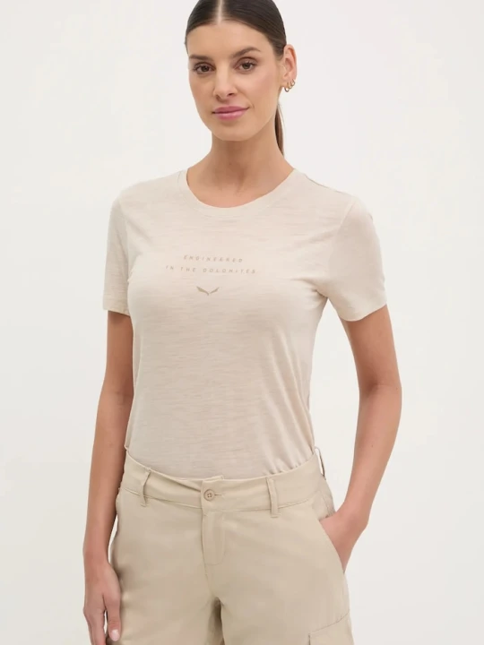 Zdjęcie produktu Salewa t-shirt sportowy Eagle beżowy