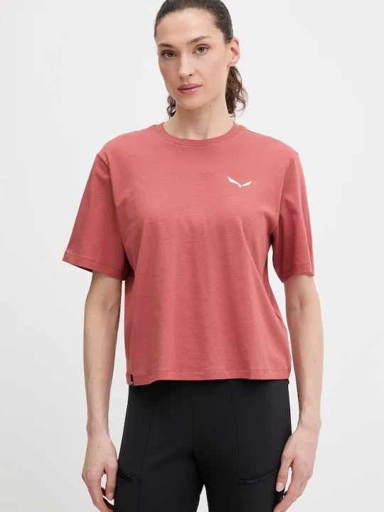 Zdjęcie produktu Salewa t-shirt sportowy EAGLE LOOSE czerwony