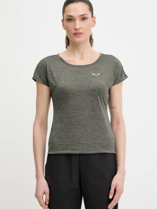 Zdjęcie produktu Salewa T-shirt treningowy damski Puez Melange Dry zielony