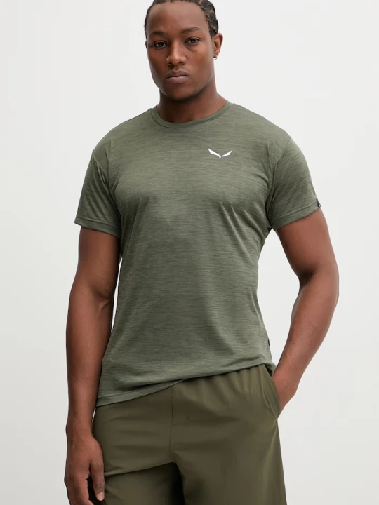 Zdjęcie produktu Salewa t-shirt sportowy Puez Melange zielony