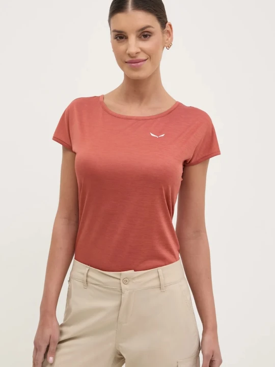 Zdjęcie produktu Salewa t-shirt sportowy Puez Melange pomarańczowy