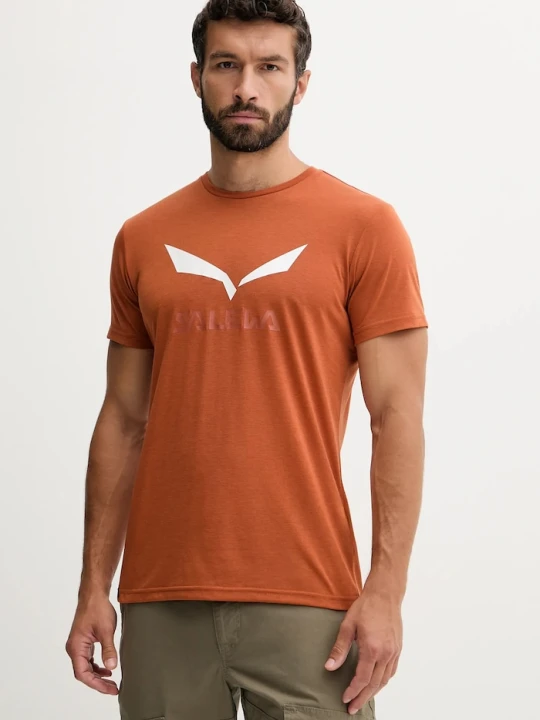 Zdjęcie produktu Salewa t-shirt sportowy Solidlogo pomarańczowy