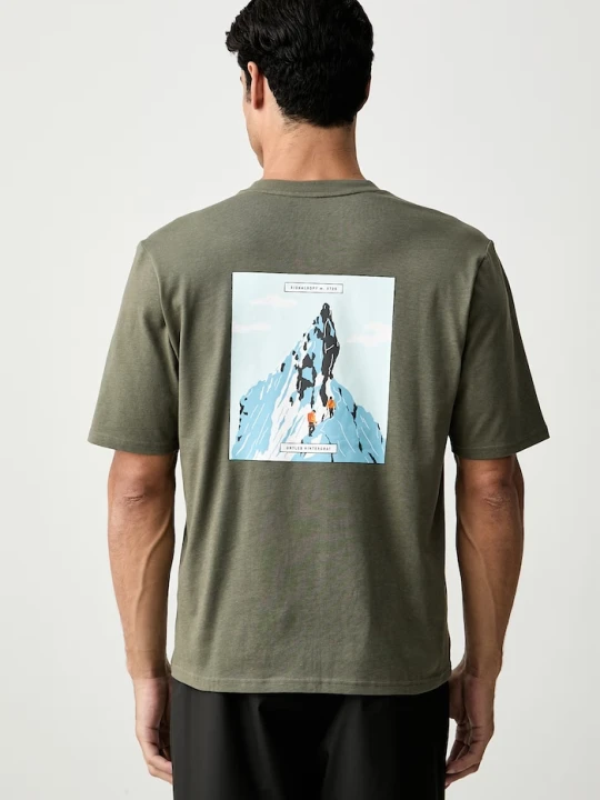 Zdjęcie produktu Salewa T-shirt trekkingowy męski z bawełną EAGLE PEAK zielony