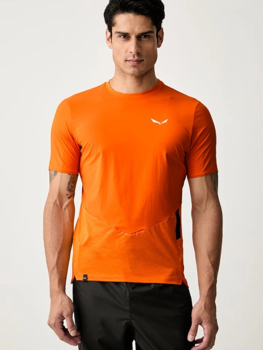 Zdjęcie produktu Salewa T-shirt treningowy męski PEDROC pomarańczowy