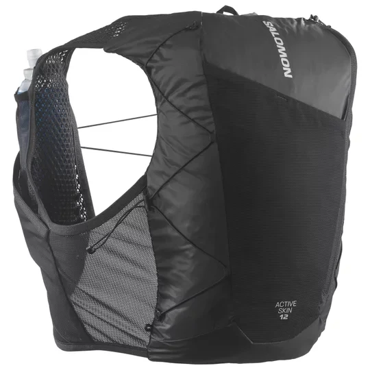 Zdjęcie produktu Salomon Active Skin 12 Set C21774, Unisex, Czarne, plecaki, poliester, rozmiar: M