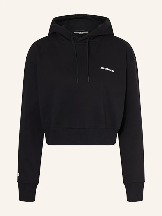 Zdjęcie produktu Salomon Bluza Z Kapturem Short schwarz CZARNY