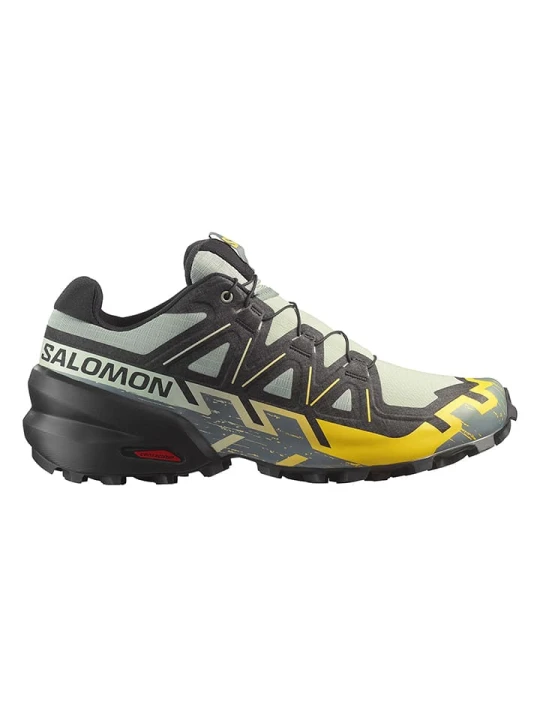 Zdjęcie produktu SALOMON Buty "Speedcross 6" w kolorze zielono-żółtym do biegania rozmiar: 46 2/3