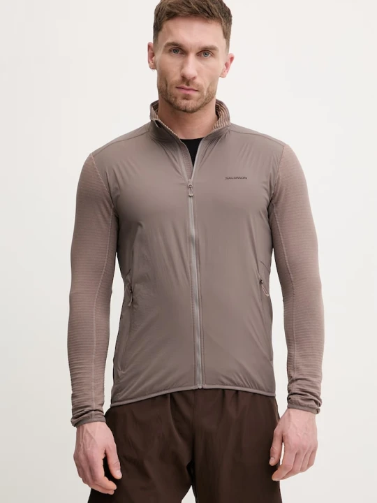 Zdjęcie produktu Salomon kurtka treningowa ESSENTIAL LIGHTWARM brązowy