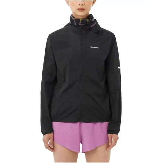 Zdjęcie produktu Salomon Sense Aero Wind JKT W LC2743700, Damskie, Czarne, kurtki, poliamid, rozmiar: L