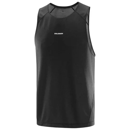 Zdjęcie produktu Salomon SHKout Core Tank LC2424800, Męskie, Czarne, t-shirty, poliester, rozmiar: M