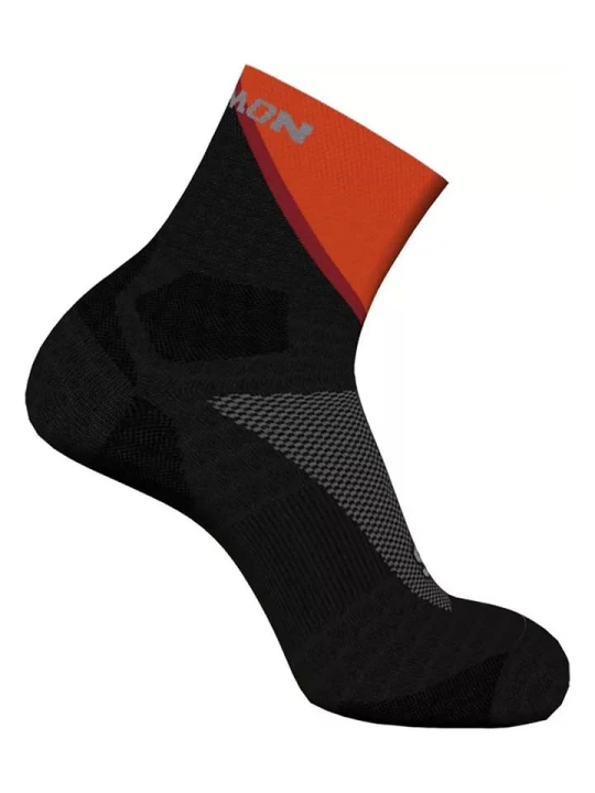 Zdjęcie produktu SALOMON Skarpety "Pulse Ankle" w kolorze czarno-czerwonym do biegania rozmiar: 45-47