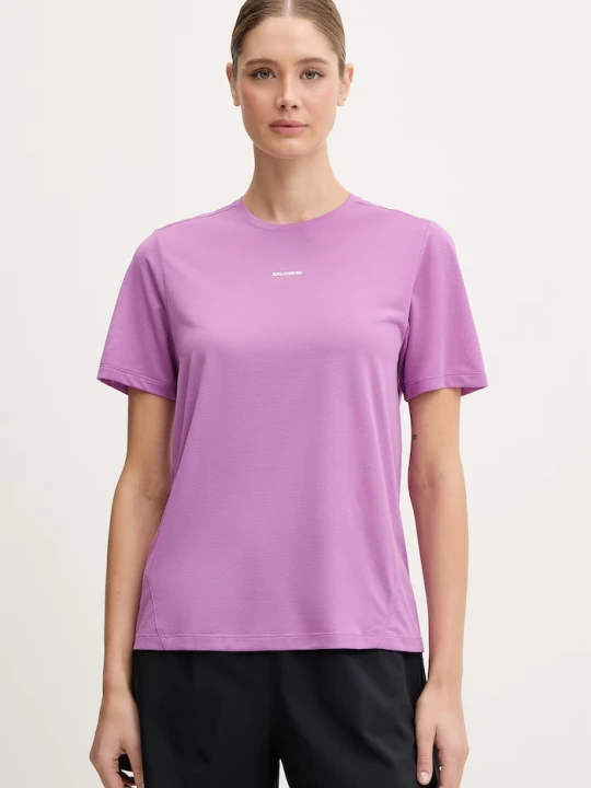 Zdjęcie produktu Salomon t-shirt treningowy SHKout fioletowy