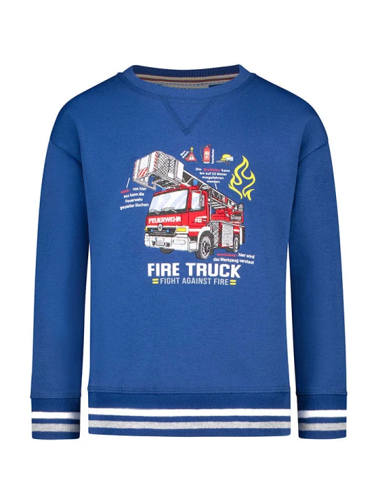 Zdjęcie produktu Salt and Pepper Bluza "Fire truck" w kolorze niebieskim rozmiar: 104/110