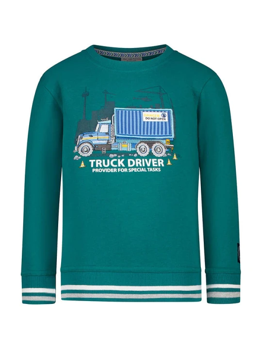 Zdjęcie produktu Salt and Pepper Bluza "Truck" w kolorze zielonym rozmiar: 128 / 134