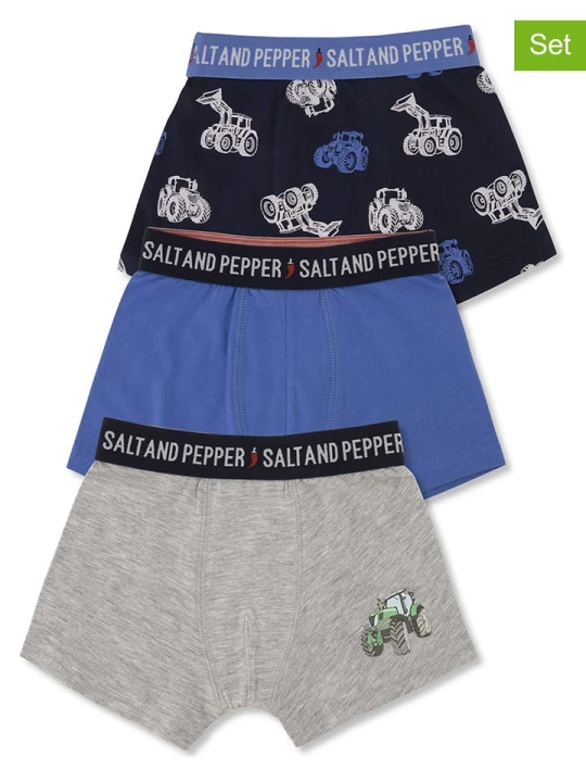 Zdjęcie produktu Salt and Pepper Bokserki (3 pary) w różnych kolorach rozmiar: 104 / 110