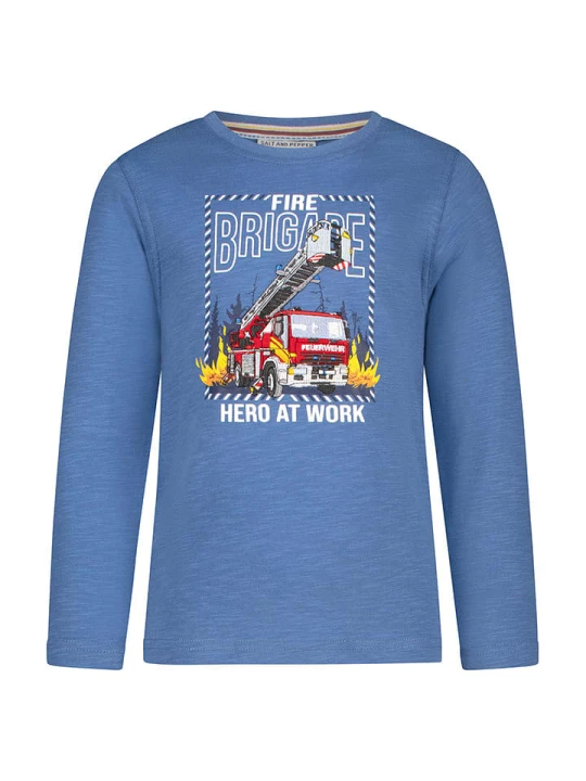 Zdjęcie produktu Salt and Pepper Koszulka "Fire brigade" w kolorze niebieskim rozmiar: 104/110