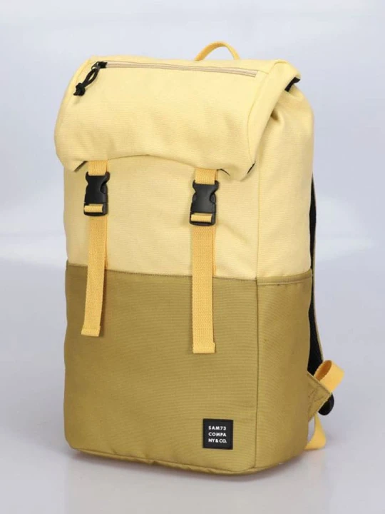 Zdjęcie produktu SAM73 Plecak "Grewe" w kolorze żółto-oliwkowym - 46 x 38 cm rozmiar: onesize