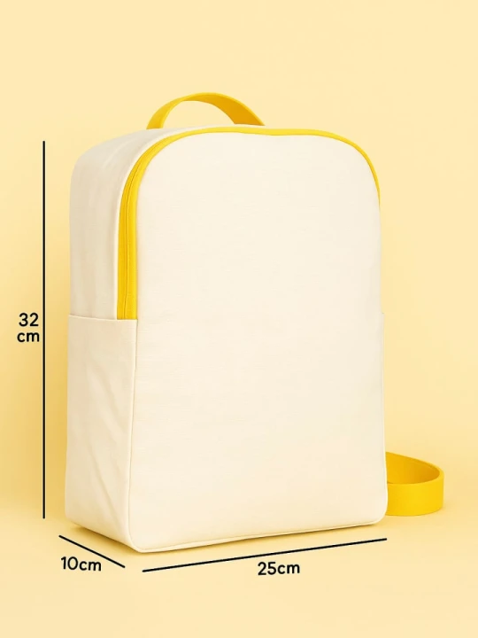 Zdjęcie produktu Samimi Plecak w kolorze beżowo-żółtym - 25 x 32 x 10 cm rozmiar: onesize
