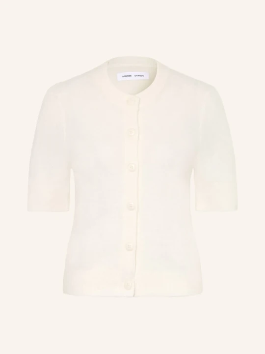 Zdjęcie produktu Samsøe Samsøe Kardigan Sanoura Z Wełną Merino I Alpaką weiss KREMOWY