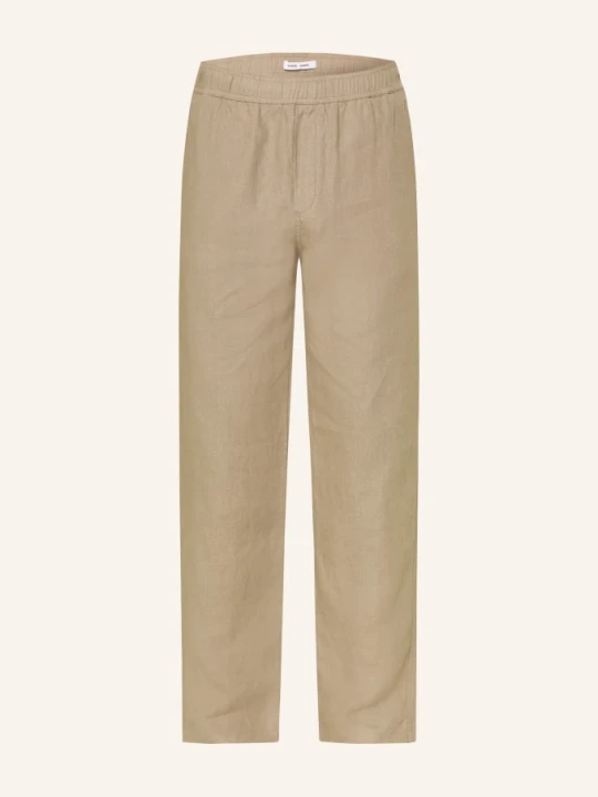 Zdjęcie produktu Samsøe Samsøe Spodnie Lniane Sajabari O Regularnym Kroju beige
