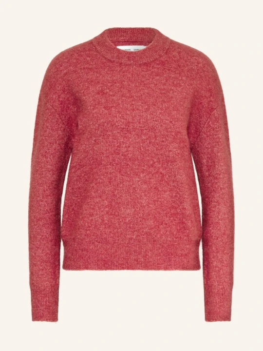 Zdjęcie produktu Samsøe Samsøe Sweter Anour Z Wełną Merino I Alpaką rot CZERWONY
