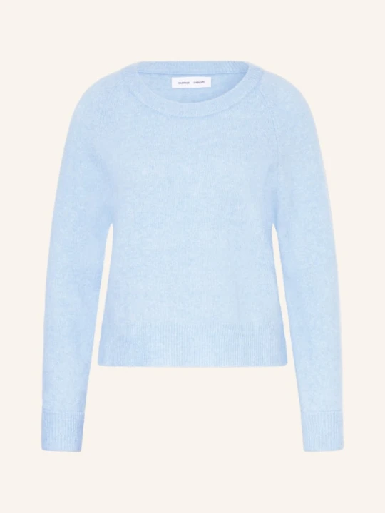 Zdjęcie produktu Samsøe Samsøe Sweter Nor O-N Short Z Dodatkiem Alpaki blau JASNONIEBIESKI