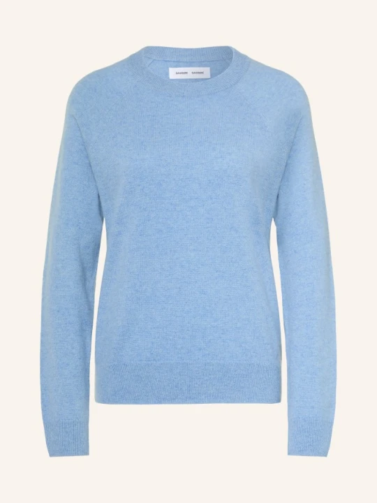Zdjęcie produktu Samsøe Samsøe Sweter Z Kaszmiru Boston blau JASNONIEBIESKI