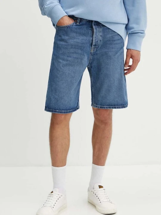 Zdjęcie produktu Samsoe Samsoe szorty jeansowe SAEDDIE Samsøe Samsøe niebieski