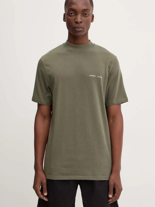 Zdjęcie produktu Samsoe Samsoe t-shirt bawełniany Samsøe Samsøe zielony