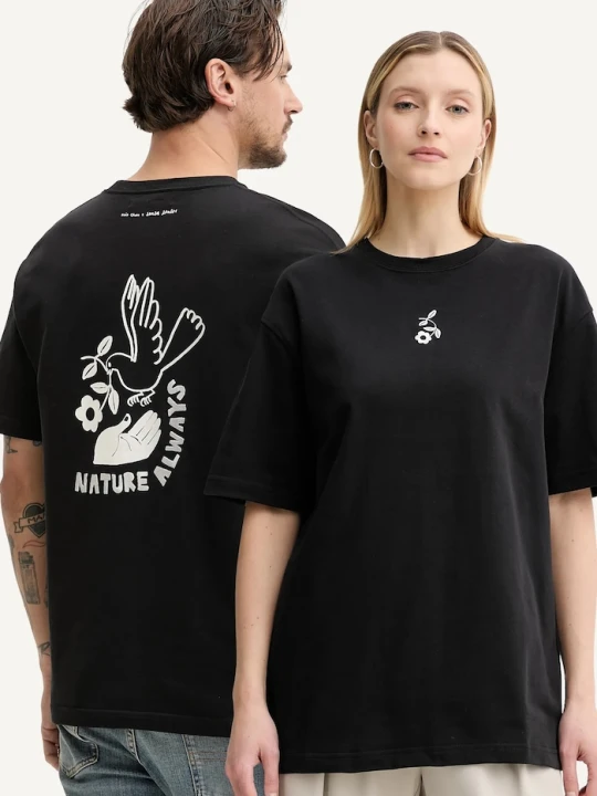 Zdjęcie produktu Samsoe Samsoe t-shirt bawełniany SANATURE Samsøe Samsøe czarny